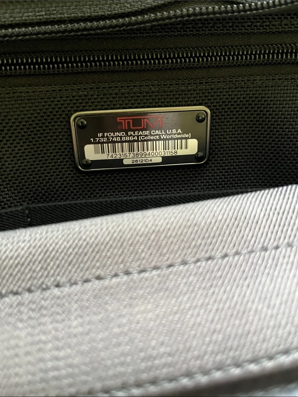 Black Men's Briefcase Laptop Bag - Tumi